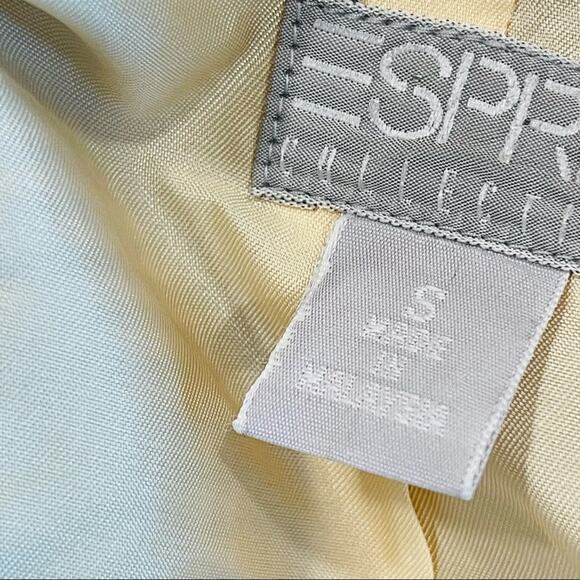 90s Vintage Blazer Tailored Size Small Tan and Pink houndstooth Print ESprit - Picture 8 of 10